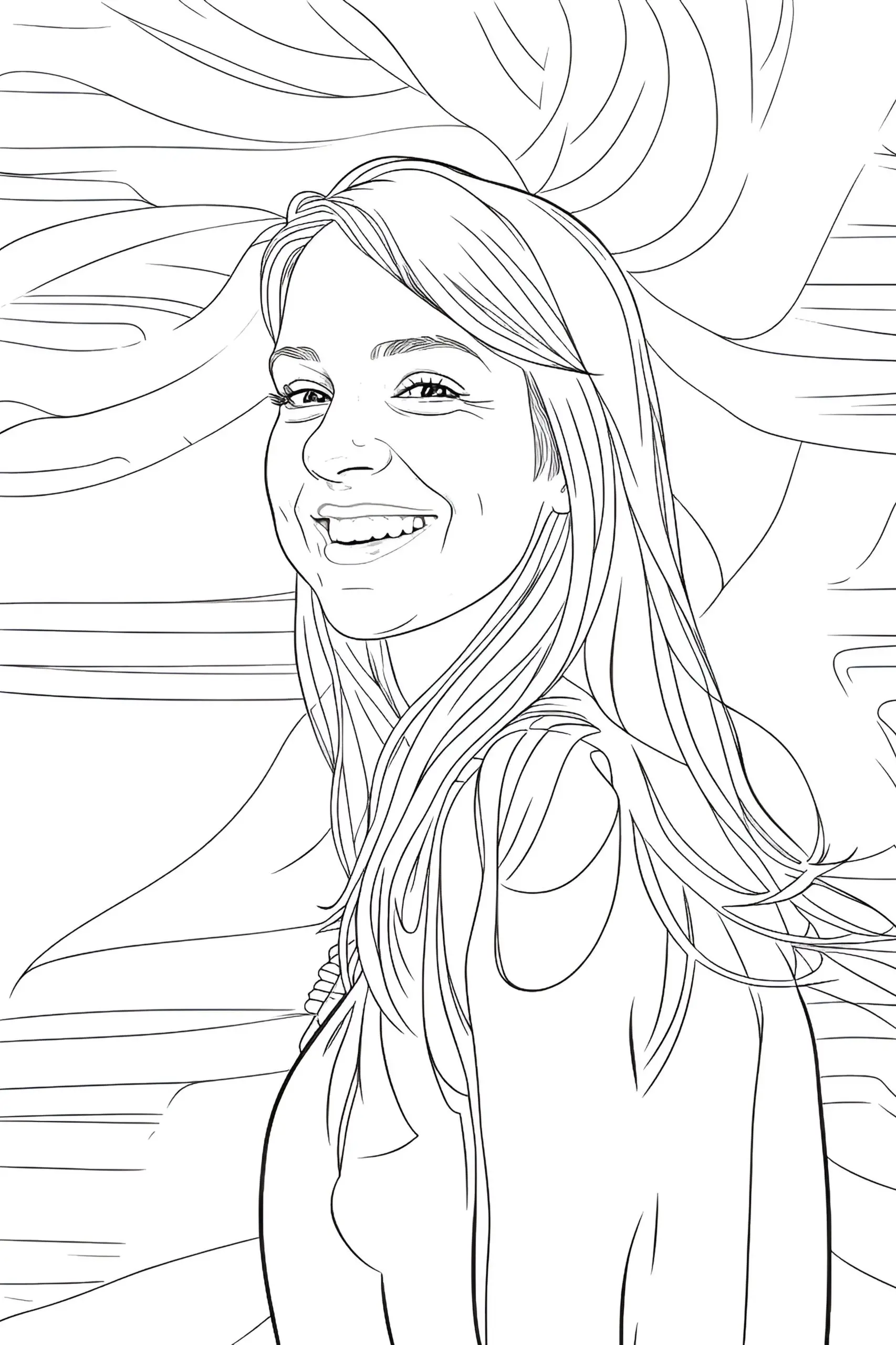 Vektor Portrait von Nadja